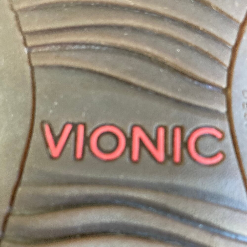 Vionic Kirra Sandals Metallic Bronze Thongs Orthopedic Flats Slingback, size 7.5 - Picture 3 of 11